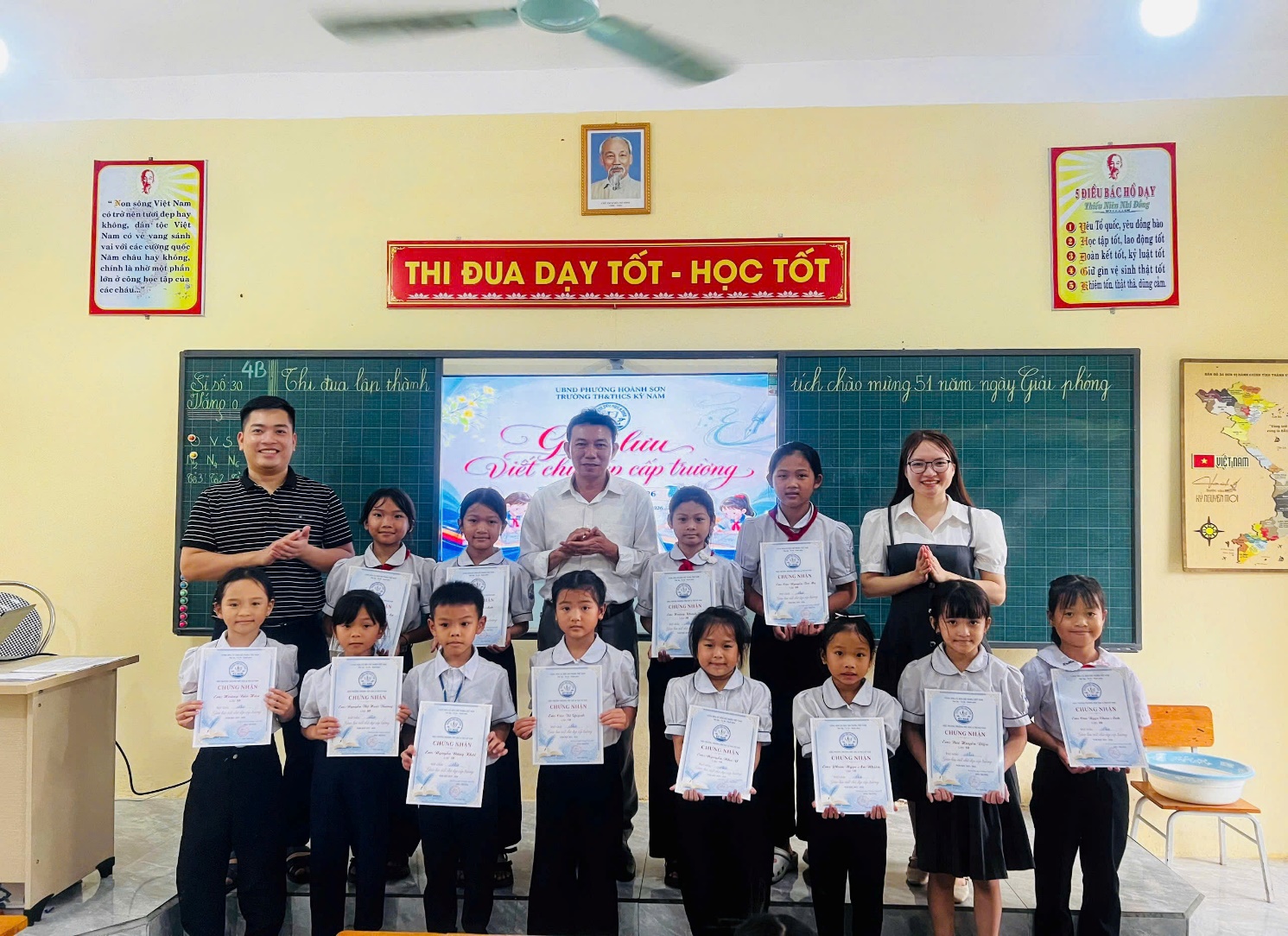 HỘI THI “LUYỆN NÉT CHỮ - RÈN NẾT NGƯỜI” CỦA TRƯỜNG TH&THCS KỲ NAM.